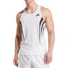 Adidas Comfortable Fashionable Versatile Slim Fit Sweat Absorbing Moisture Wicking Pullover Tank Top Men Tops White JP1489