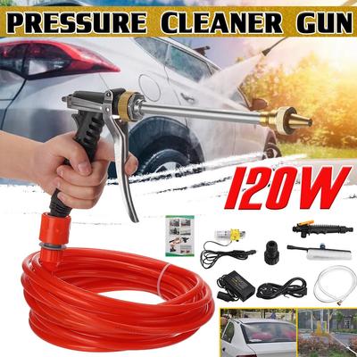 12V Electric Car Washer Gun High Pressure Cleaner Machine Nozzle for Auto Cleaning Care Protable Car Wash Spray Pump