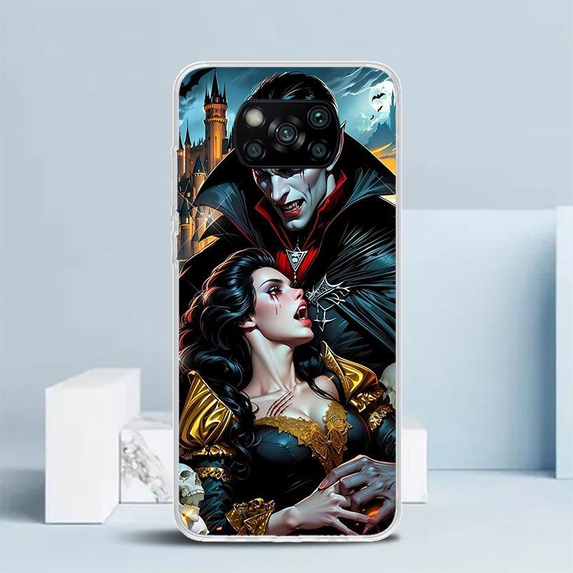 Gothic Vampire Scarlet Art Phone Case For Xiaomi Poco F7 Ultra X5 X6 X7 Pro M7 Redmi 15C 15 13C 13 12C 12 10C 10 10A 9 9C 9A 9T