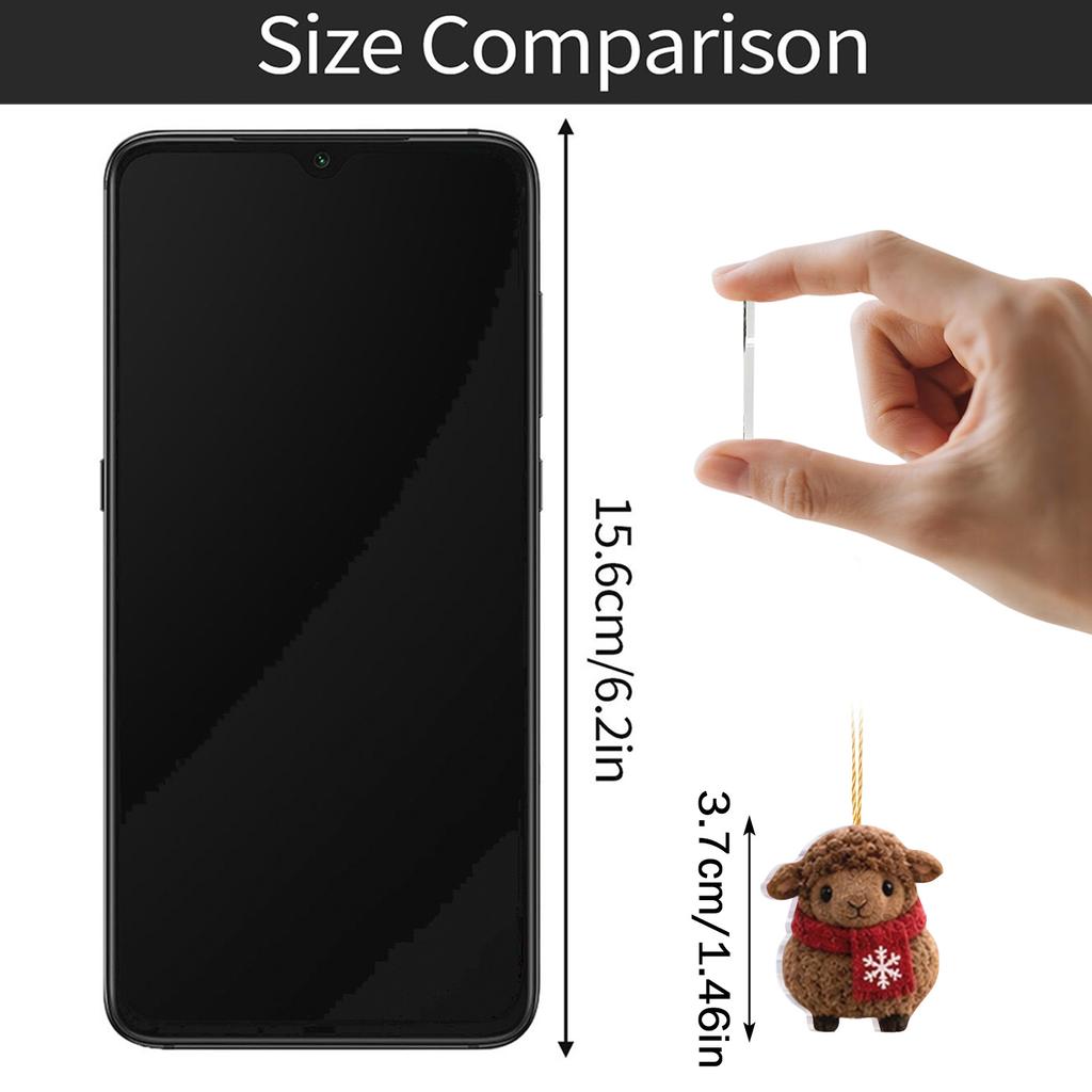 2D Flat -Piece Acrylic Charm Countdown Calendar with Airplane Box for Collectors