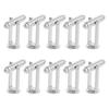 Piercing Classic 10 Pcs Men's Cufflinks Cuff Link Silver Tone Backs Blanks 0.31 [jkw]