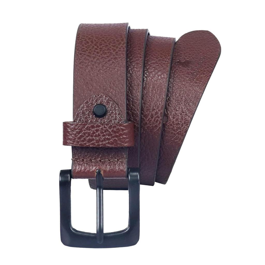 Full Grain Genuine Leather Belt for Men | Belt for men leather | Casual Belt | Jeans Belt |Adjustable Free size fits 28-40 inches | Gift Box included