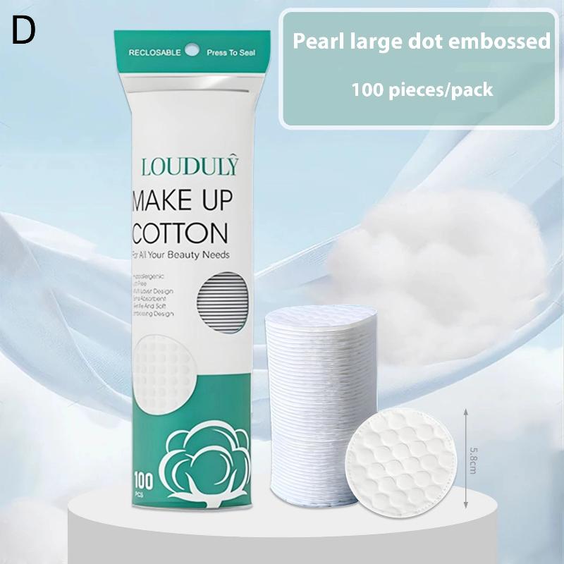 100Pcs Cotton Pads Disposable Clean Cotton Face Nail Polish Remover Round Soft Face Cleansing Remover Cotton Pads Makeup Tools