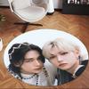 Hyunlix (1) Round Office Rug Decorative Floor Rug for Office Bedroom Living Room and Home Space