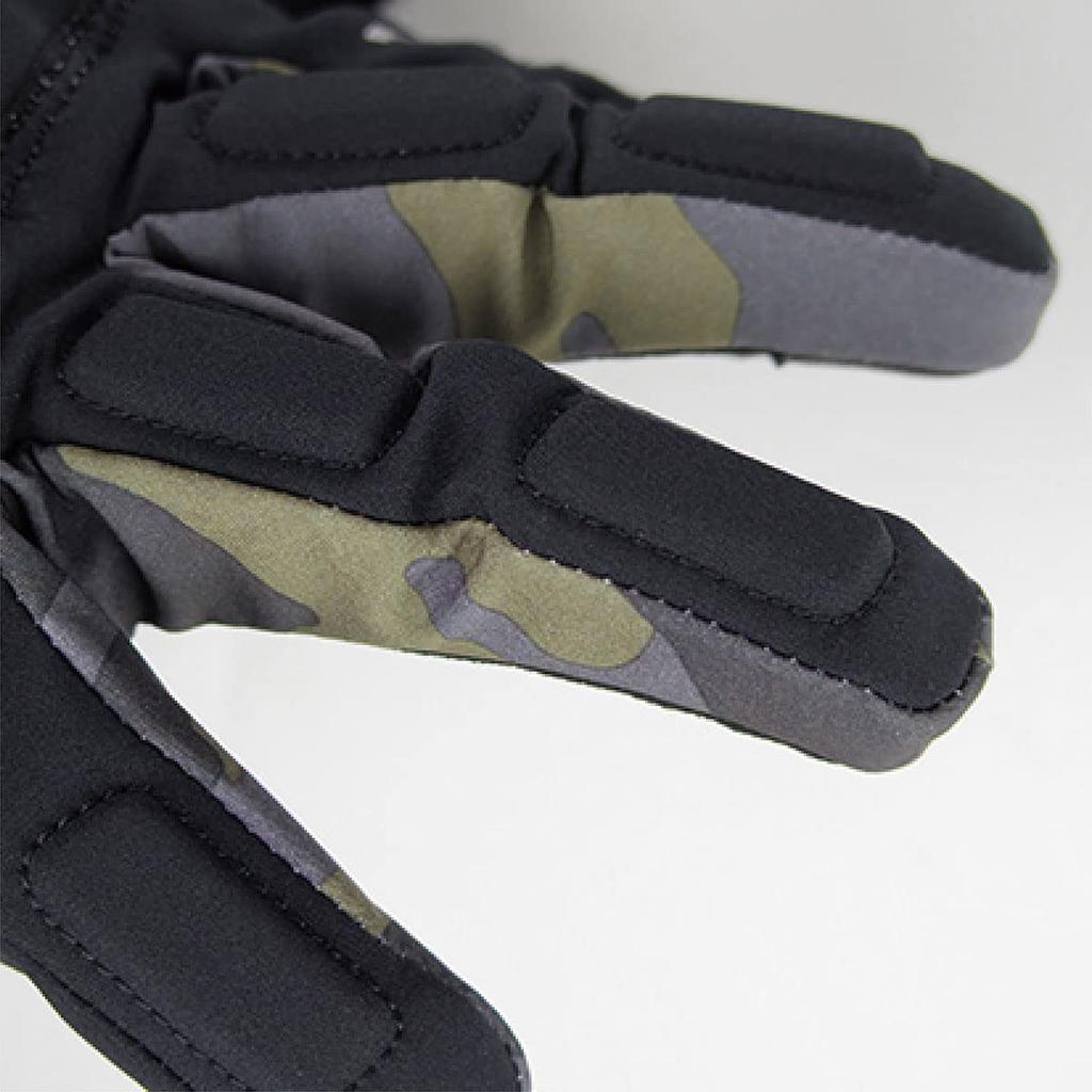 KOMINE WP Protect Winter Gloves Waterproof and Protective for and Winter - Kitora, Black/Red, Medium, GK-816 1080, Spring, Autumn,