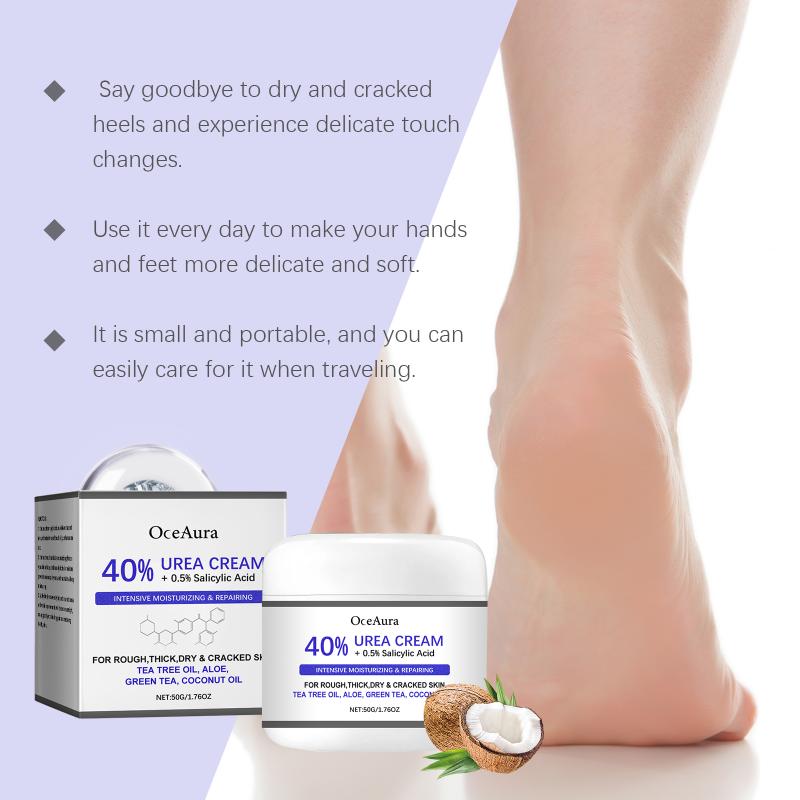 Oceaura 42% Urea Cream 2% Salicylic Acid Foot And Hand Moisturizer Deep Moisturizer And Nourishing Moisturizer