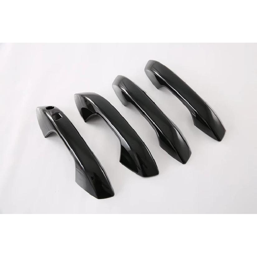 For BYD ATTO 3 Yuan Plus   Car Accessories ABS Chrome Door Handle Cover With Smart Key Hole Catch Cap Trim Molding