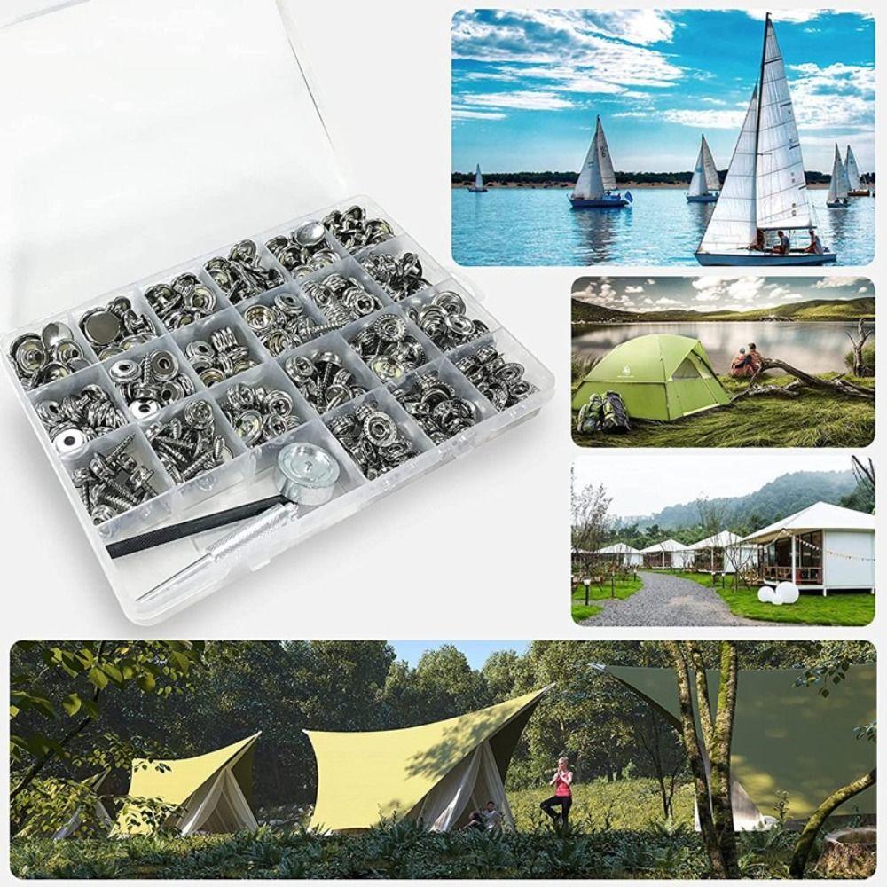 3/8" Socket Canvas Snap 15mm Size Stainless Steel Snap Fastener  Sewing Leather Products