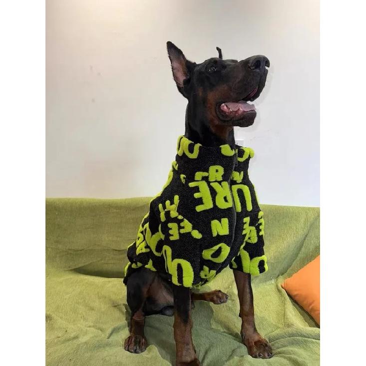 Fashion Clothes For Media Large Dogs Winter Warm Fleece Dog Jacket with Zipper Doberman Coats For Big Dogs ropa para perro