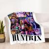 1pc Demon Hunter Girls: Future Fusion blanket Soft and Warm for Sofa Office Camping Travel Livingroom Great Gift for Friends and Family Comfortable