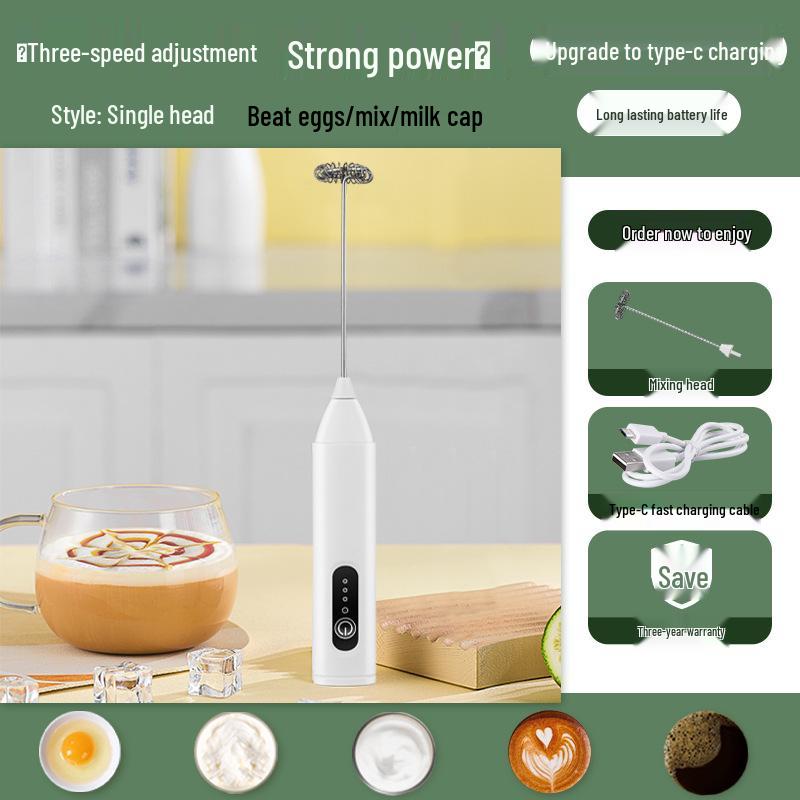 Kabelloser Handheld Elektrischer Milchaufschäumer Mixer für Kaffee