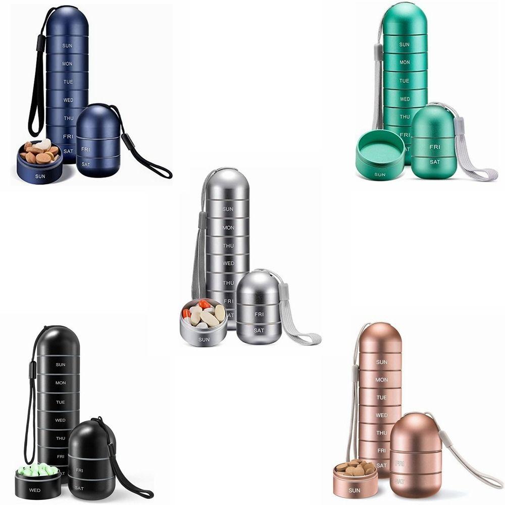 

Без бисфенола А, 7-сеточная аптечка, штабелируемый держатель для таблеток, новый футляр для таблеток для дома