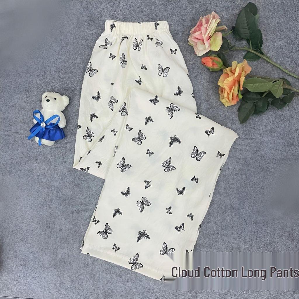 Women's Miracle Pajama Pants: Spring/Summer, Loose, Mosquito-Proof, Thin Casual Wear for Walks and Air-Conditioned Rooms.