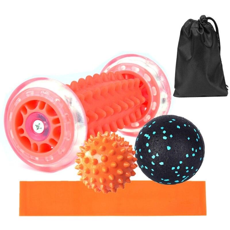 Yoga Schmerzlinderung Räder Muskelmassage Roller Siamese Faszienball Set