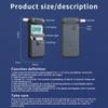 Alcohol Detector Portable Digital Alcohol Breath Tester LCD Display Breathalyzer for Drunk Driving Test Use with 5 Mouthpieces