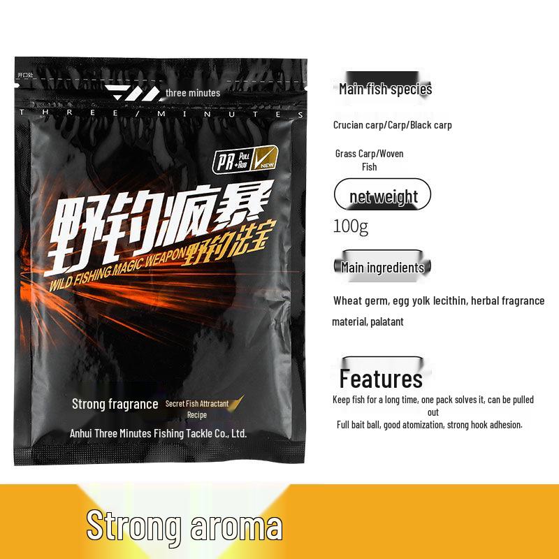 

Трехминутная рыбная прикормка: Специальная смесь для карпа и карася с рыбным ароматом. Идеально для дикой рыбалки и тилапии.