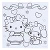 Sanrio Coloring Sticker 16cm Wide x 3cm Deep x Sanrio 429074 & Set, Pink, Approx. 22.5cm High, Characters,
