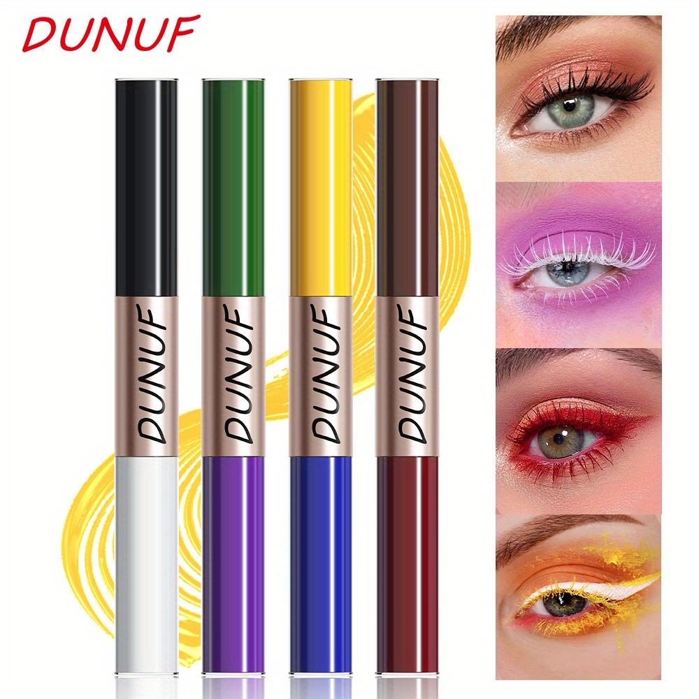 Two-color Double-ended Green and Purple Waterproof Mascara,Slender, Curly and Thick, Waterproof, Sweat Proof, Not Easy To Get Dizzy, and Lasting