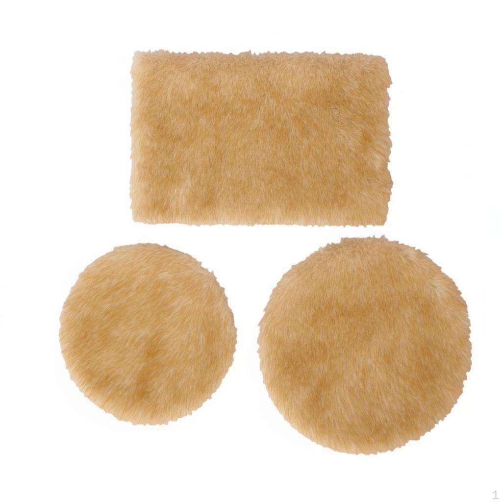 Miniature Cozy Carpet Soft Dollhouse Furry Floor Mat Faux Rug for DIY Hobbyist S,