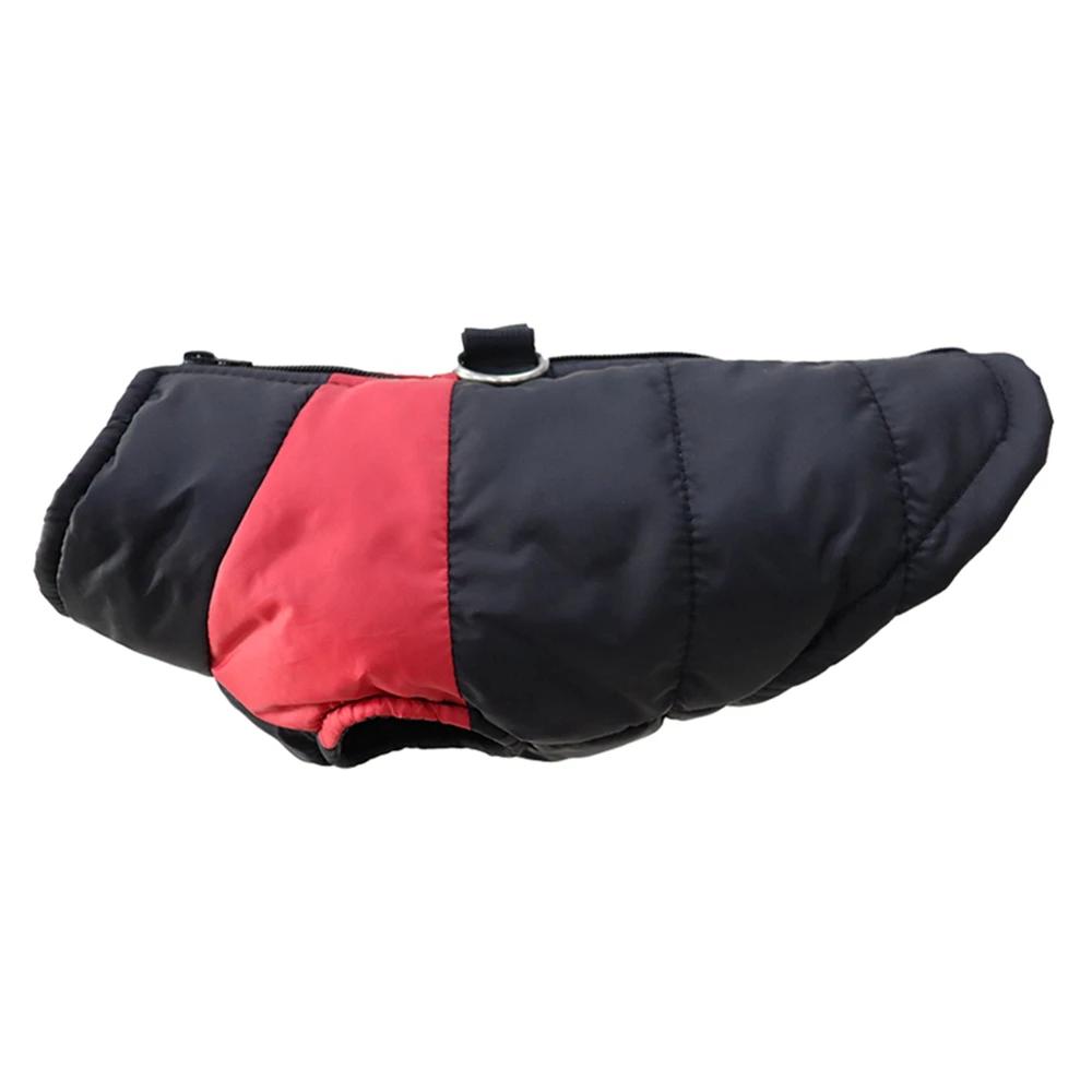 

Warm Winter Dog Clothes Waterproof Puppy Vest Jacket Padded Zipper Jacket Pet Dog Clothing for Small Medium Big Dogs Apparel S червоний