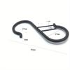 5PCS Hanging Heavy Duty S Hooks with Safety Buckle Design for Clothes Towel Plants Home Kitchen Door Closet Garden Storage