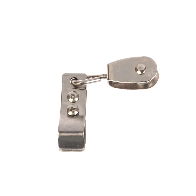 2Pcs Heavy Duty 304 Stainless Steel Pulley & Clamps For Shade Sail Installation Outdoor Garden Sun Shade Pipe Clips Hardware