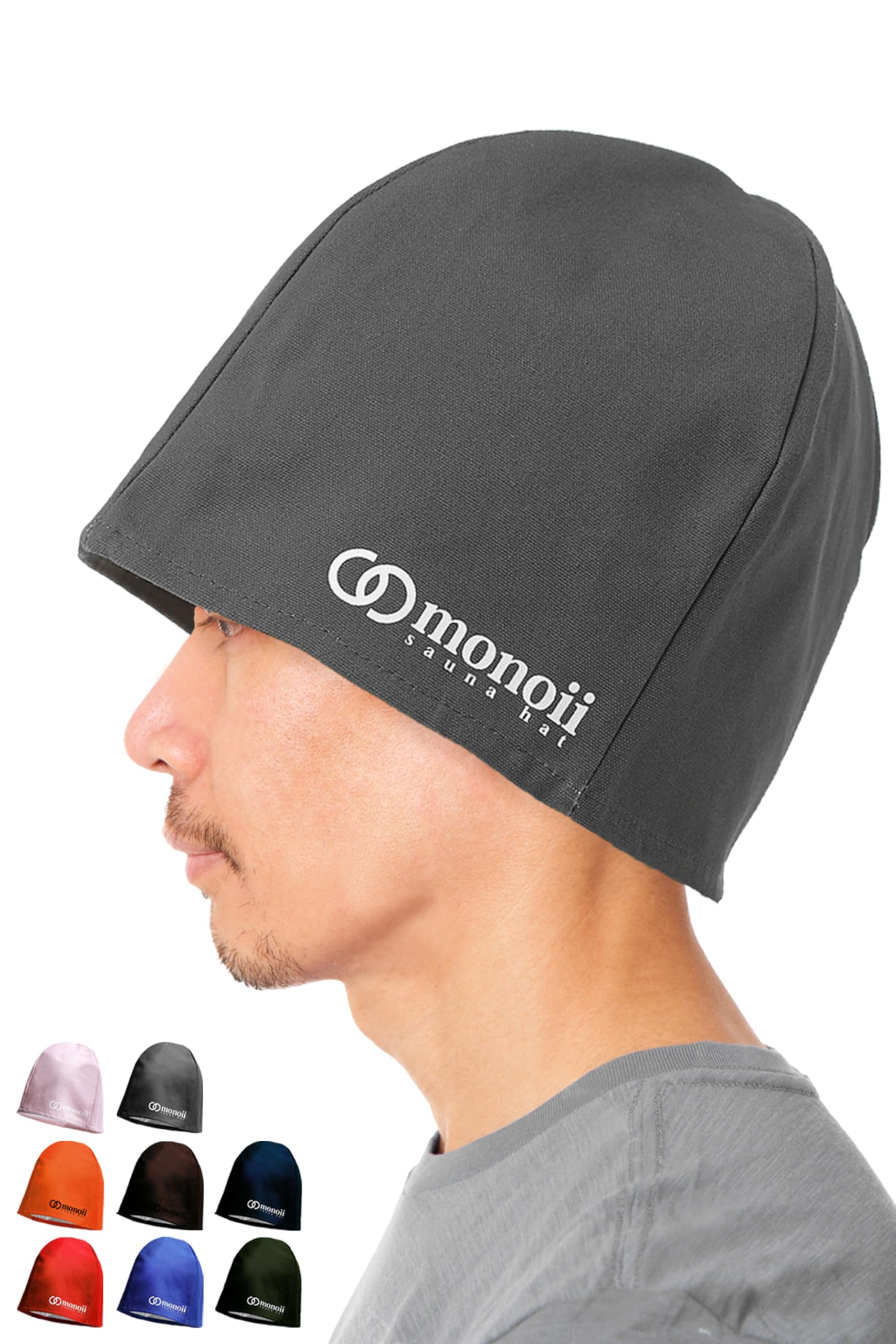 

selectable sauna sauna sauna hat for men and women new material d749 [monoii] Washable, hat, cap, (L, navy)