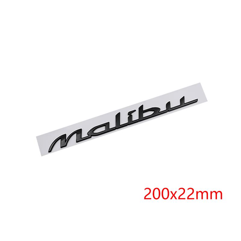 Modified Car Sticker for Chevrolet Malibu Letter ABS Side Fender Rear Trunk Emblem Replaced Decoration Auto Exterior Accessories