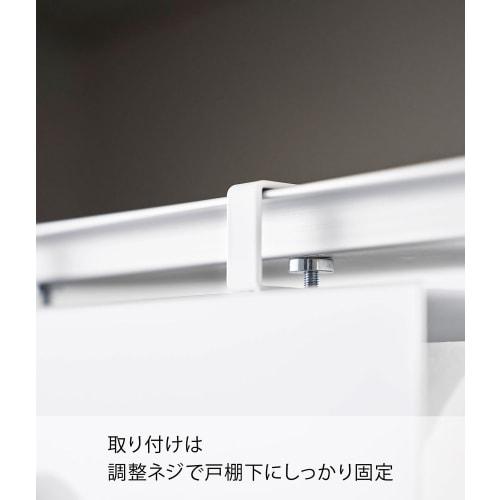 Yamazaki Tower One-Hand Cut Under-Cabinet Kitchen Paper Holder with Cover, Large, White, Approx. W31 x D16 x H19.5cm, Hygienic, Compatible with Large