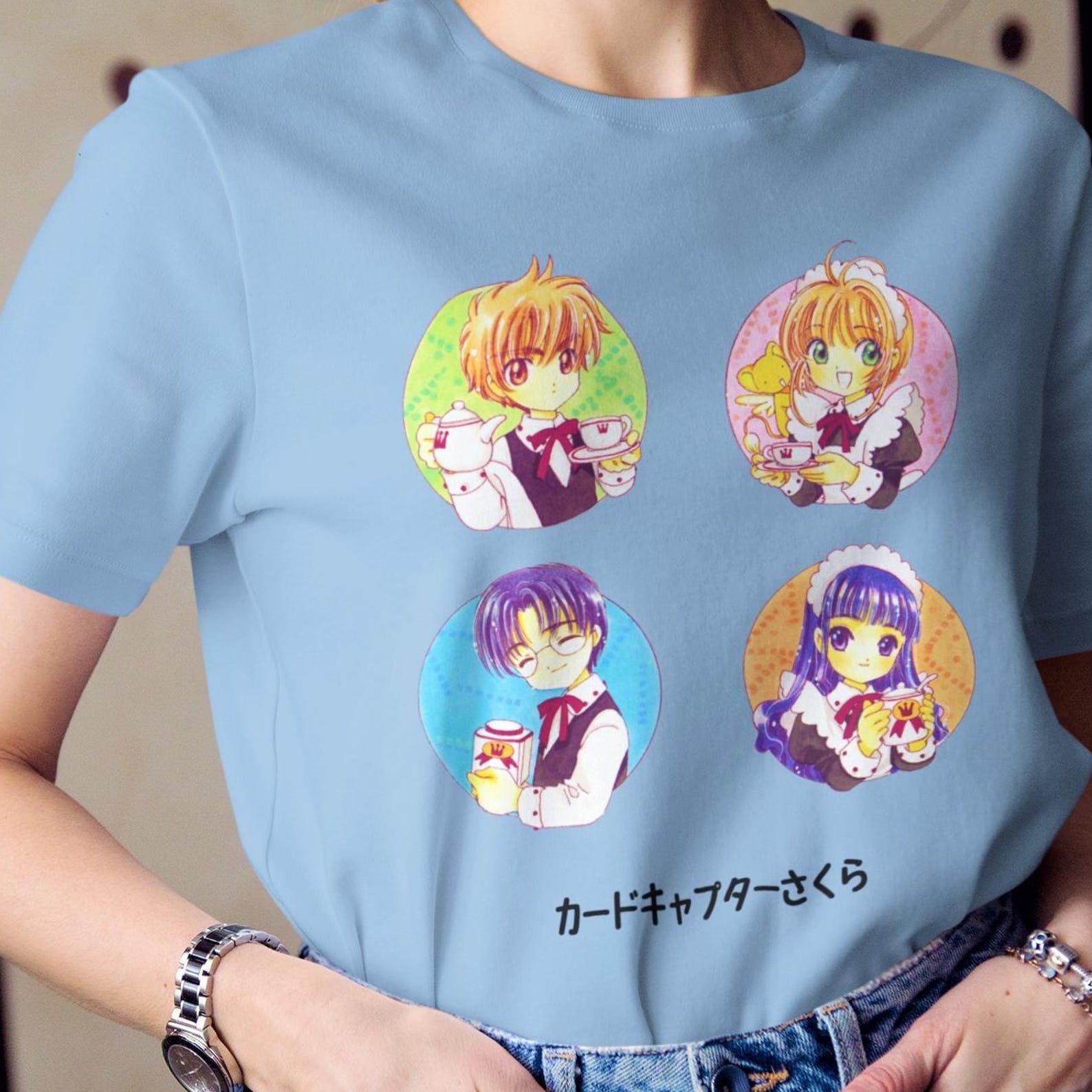 Cardcaptor Sakura Anime Shirt – Sakura Kinomoto Tshirt,Manga Cosplay Tee,Syaoran Li L