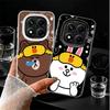 Cartoon Bear Brown Rabbit Soft Phone Case for Xiaomi Redmi Note 13 14 15 Pro Plus 12S 12 11S 11 11T 10S 10 Shockproof Cover Back