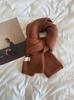 Autumn and Winter New Soft Knit Knit Groove Wool Scarf for Women, Korean Style Warm Yarn Solid Color Versatile Neck Warmer