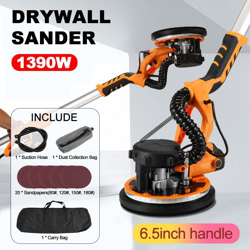1800RPM Automatic Dust Absorption Electric Giraffe Drywall Sander High Efficiency Dustless Putty Wall Sanding Machine