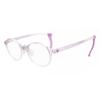 Full Rim Round Transparent Purple Smartbuy Kids Muffin 7022 C4 Fashion Kids Eyeglasses