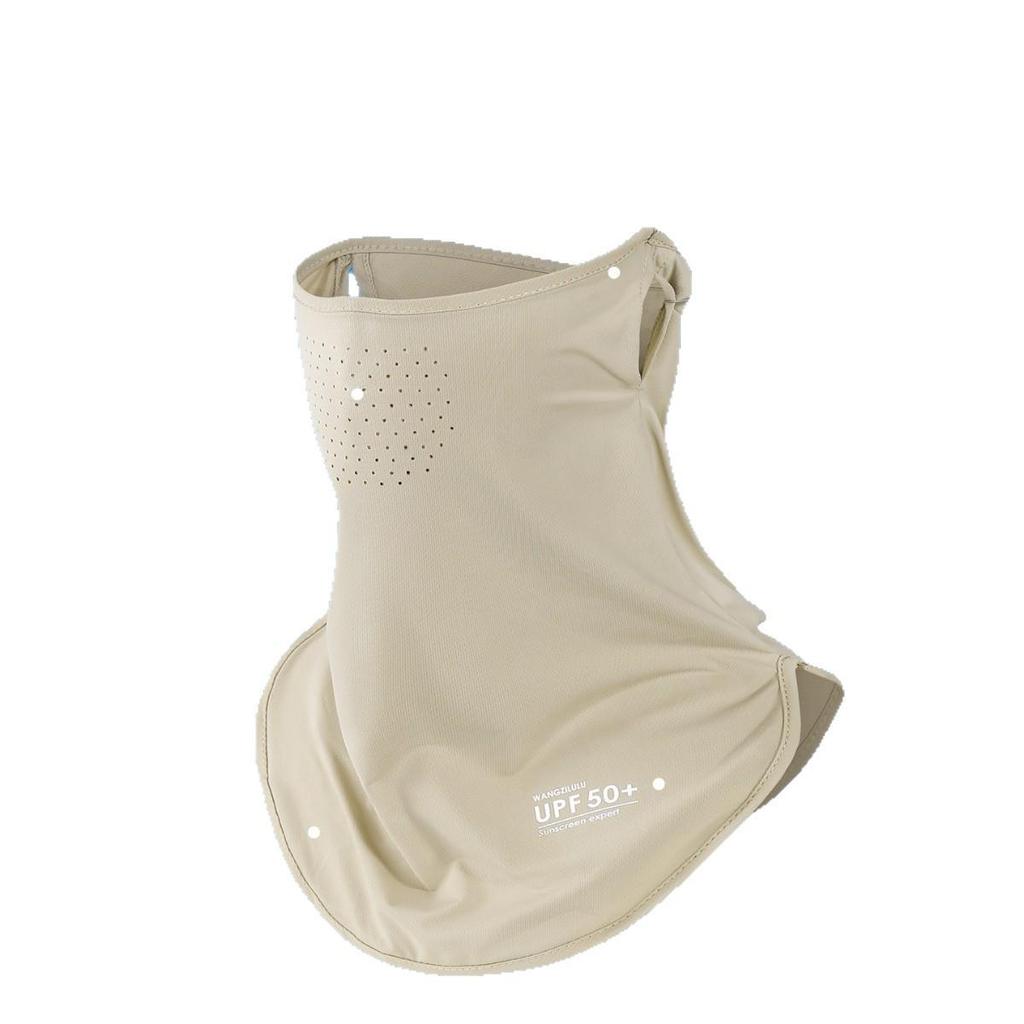 Unisex Ice Silk Face Veil: Breathable UV Protection for Summer Cycling, Driving, and Neck Sunshade.