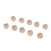 10 Pcs Spacer Beads Round Mesh Hollow Gold Plated   Spacer Beads   Hand Made Beading for Jewelry Making