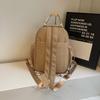 Nylon Backpack Lightweight Commuter Backpack Solid Color Tote