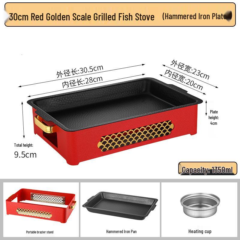 Commercial Stainless Steel Charcoal BBQ Grill with Skewer Plate - Restaurant Use