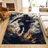 1PC Charging Soldier Battlefield Explosion Fire Smoke Carpet for Living Room Bedroom Sofa Home Decor Rus Non-slip Floor Mat