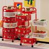Mobile Floor-standing Storage Rack with Wheels for Bedroom, Living Room, Snacks, Essentials, and Vegetables