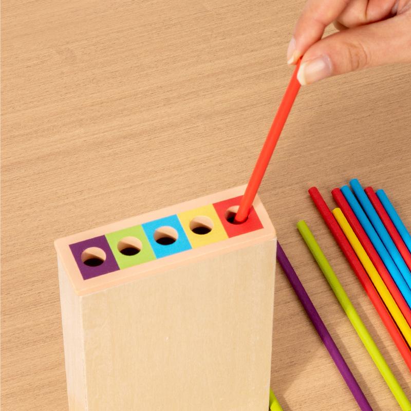 Parent-Child Interactive Wooden Stick Children's Battle Spatial Thinking Training Puzzle Educational Balance Wooden Toy Gifts