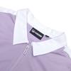 Fila Fusion Letter Color Block Tennis Waist-Defining Fashion Knit Polo Dress Women Dresses Perfume-Purple T11W323307F-VT