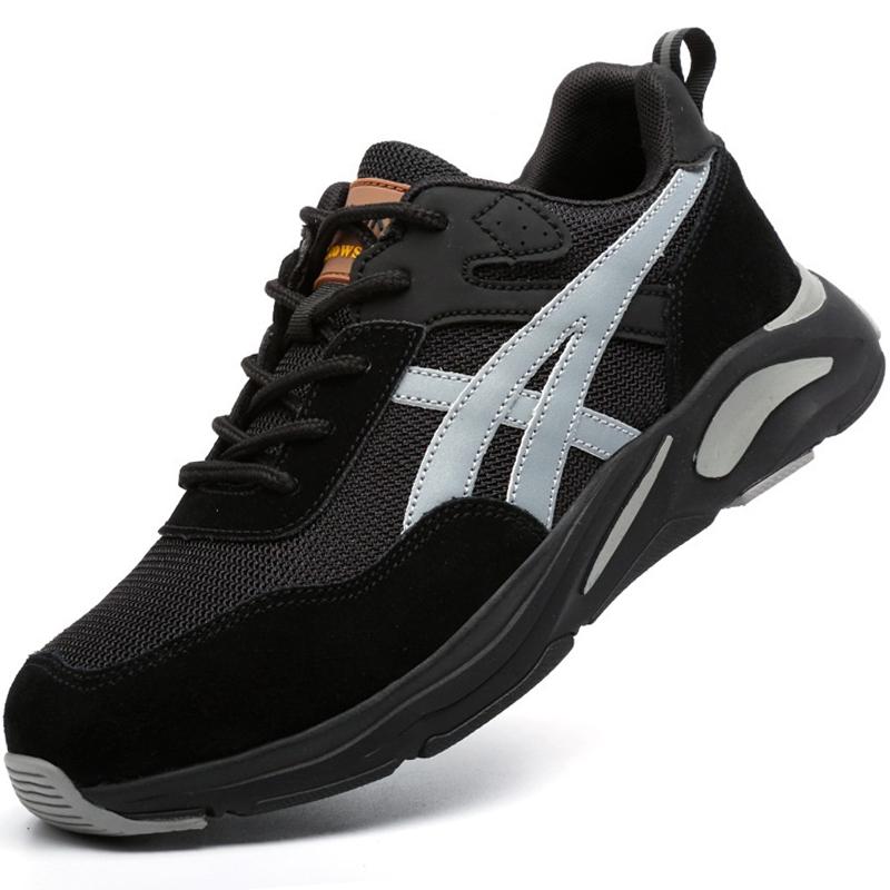 

Мужские и женские рабочие ботинки, неразрушимая защитная обувь, мужские туфли со стальным носком, рабочие кроссовки с защитой от проколов, рабочая обувь для взрослых со сеткой, легкая 39