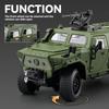 1:20 Dongfeng Mengshi gepanzertes Fahrzeug Simulation Legierung Auto Modell Lenkung Stoßdämpfung Bewaffnetes Geländefahrzeug Licht & Ton