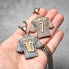 Messi Cristiano Ronaldo Neymar Haaland Football Jersey Man Necklaces Stainless Steel Pendant Chain Jewelry Gift Wholesale