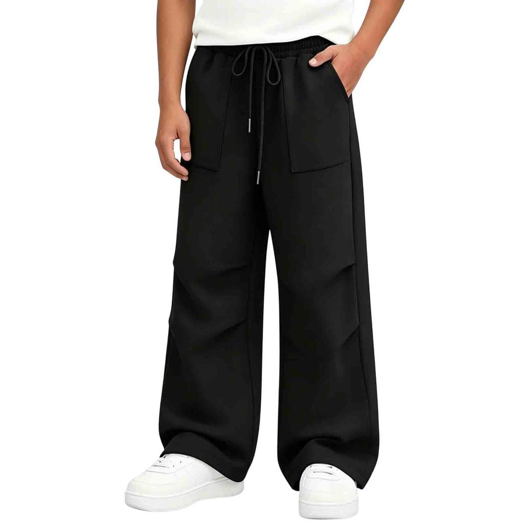 Children's Color Relaxed Fit Jogger Pants for Boys and Girls