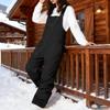 Damen Skihose Gefüttert Ski Latzhose Snowboardhose Verstellbarer Schultergurt Schneeanzug
