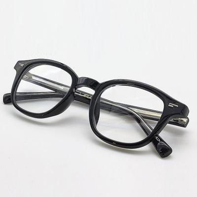 Lapeullolida Line Black Horn-Rimmed Glasses