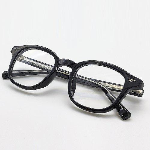 Lapeullolida Line Black Horn-Rimmed Glasses