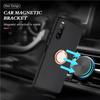 For Sony Xperia 10 VI TPU Case Ring Kickstand Matte Phone Cover Work With Magnetic Car Holder